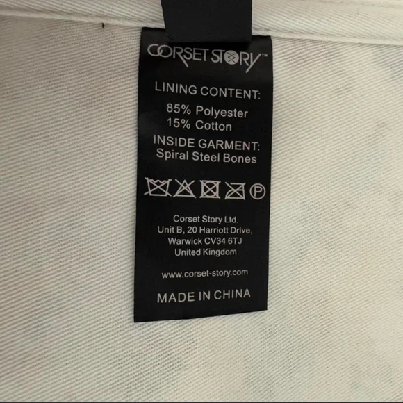 Corset Story Floral Off-Shoulder Corset Top with Ruffles and Spiral Steel Boning - Picture 7 of 7